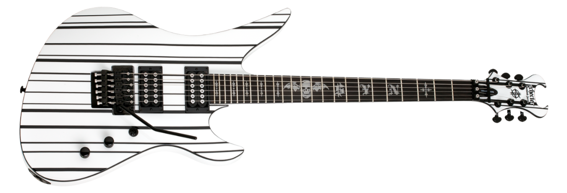 Guitarra Schecter Synyster Standard Gloss White with Black Pinstripes WH/BK #1746