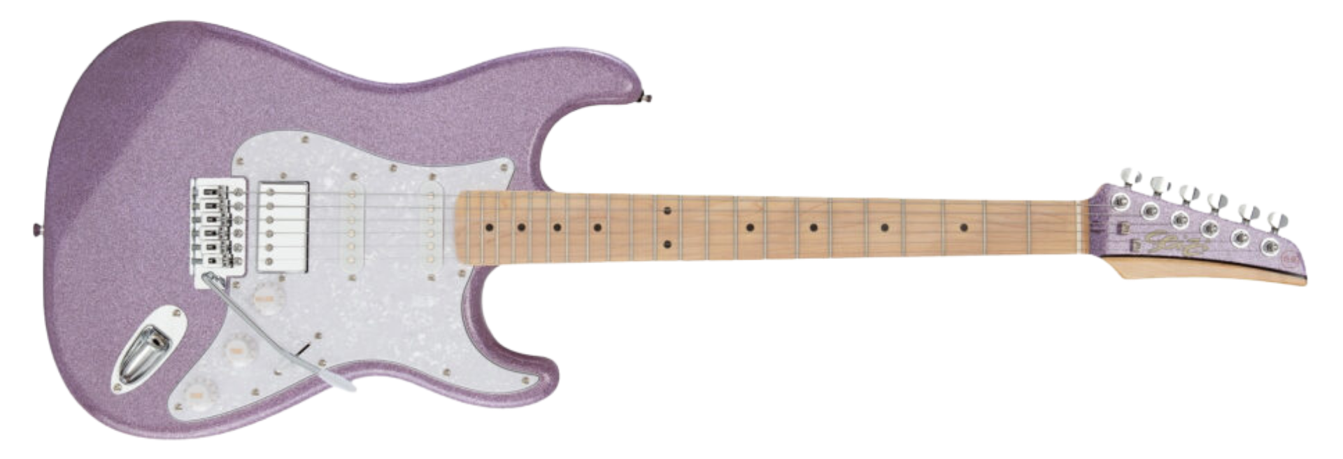 Guitarra Seizi Fun Katana Musashi HSS Maple Purple Sparkle 10361154