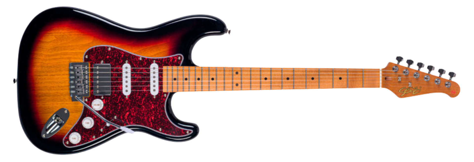 Guitarra Seizi Fun Vintage Budokan HSS Sunburst 10361266