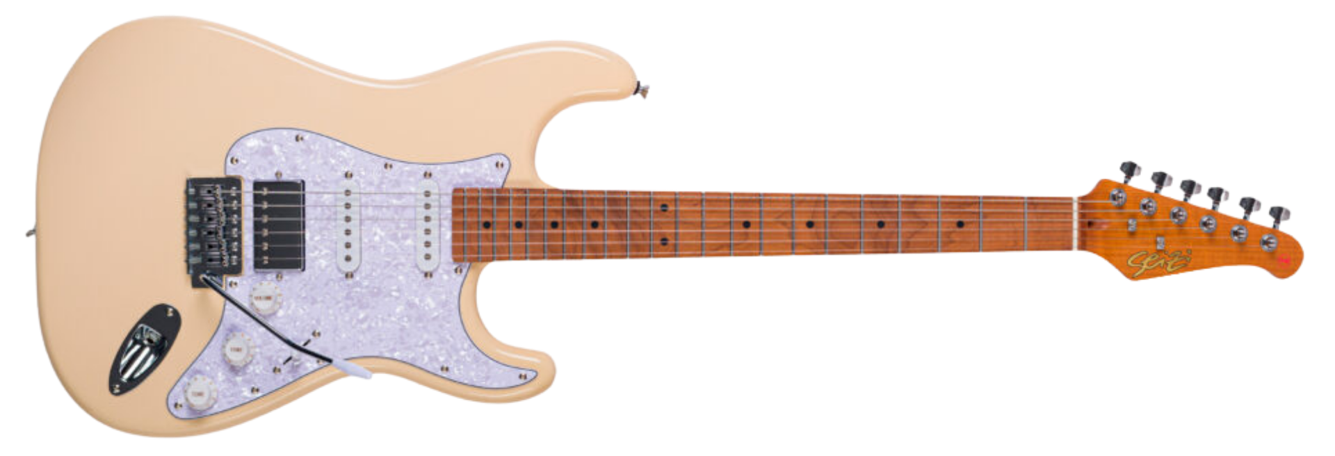 Guitarra Seizi Fun Vintage Budokan HSS Light Cream
