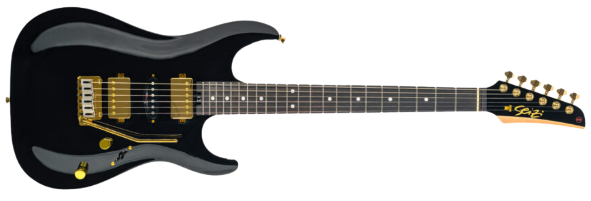 Guitarra Seizi Katana Angel HSS Rosewood Black