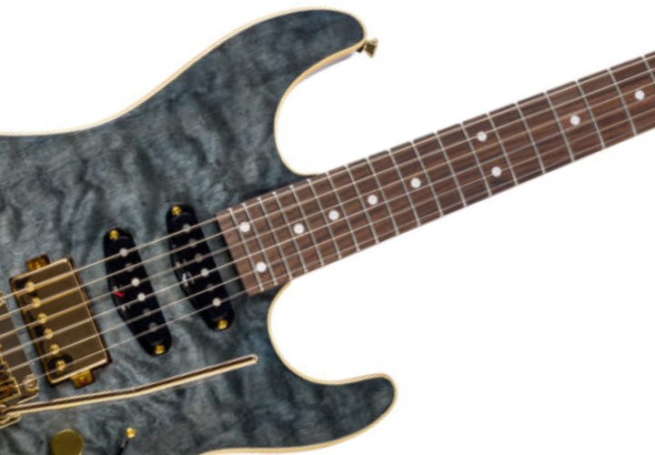 Corpo Quilted Maple sobre Mogno Black Onix Gold
