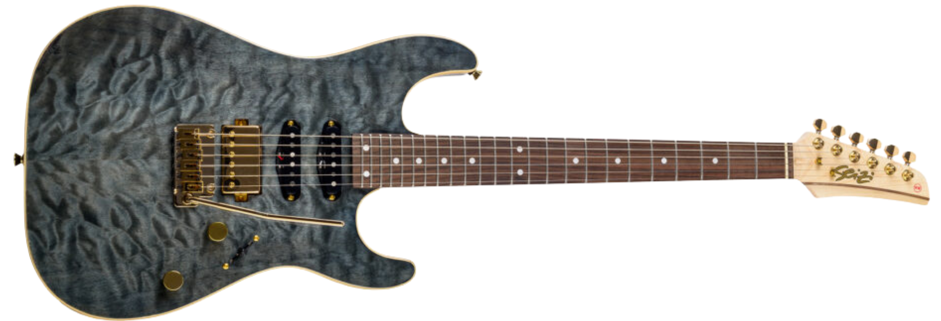 Guitarra Seizi Katana Hashira Black Onix Gold