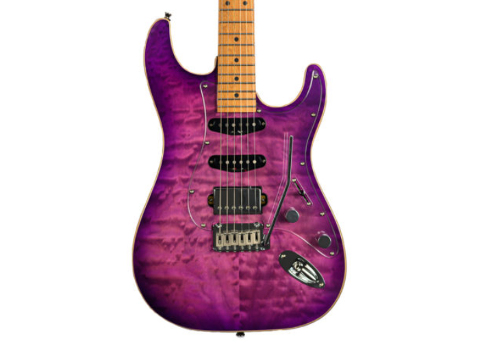 Corpo Quilted Maple sobre Mogno Purple Burst