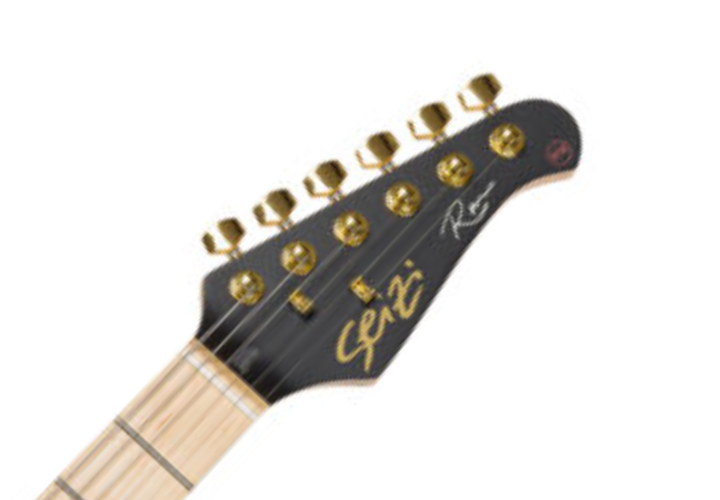 Corpo Superstrato Basswood Satin Black Gold