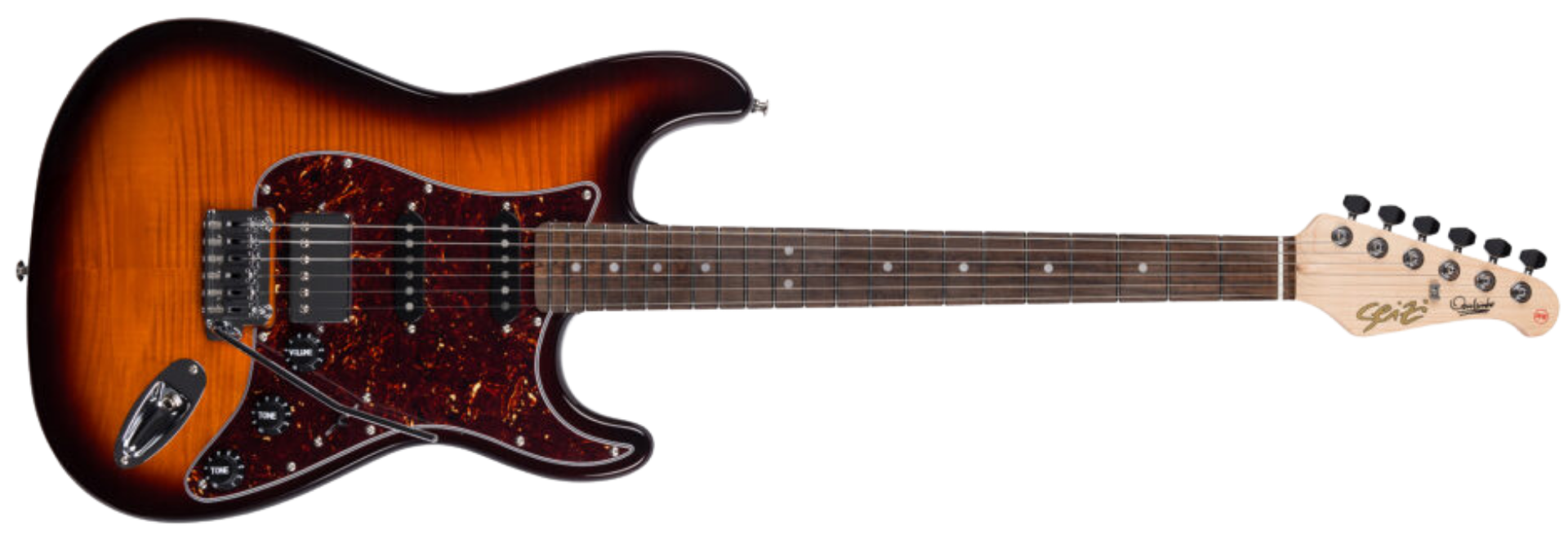 Guitarra Seizi Vintage Budokan Plus Ozielzinho Flamed Sunburst