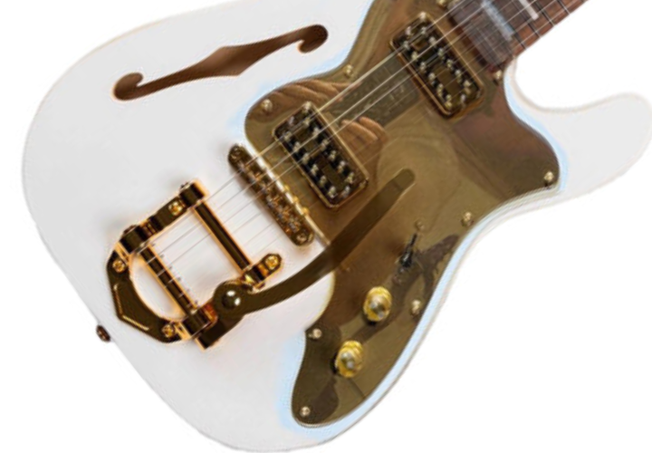 Headstock com Hardware Dourado