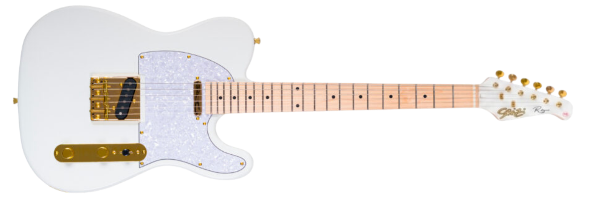Guitarra Seizi Vintage Saitama TL Reinaldo Meirelles White Gold