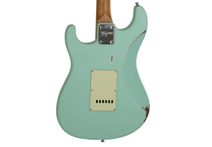 Corpo em Poplar com acabamento Antique Surf Green Relic