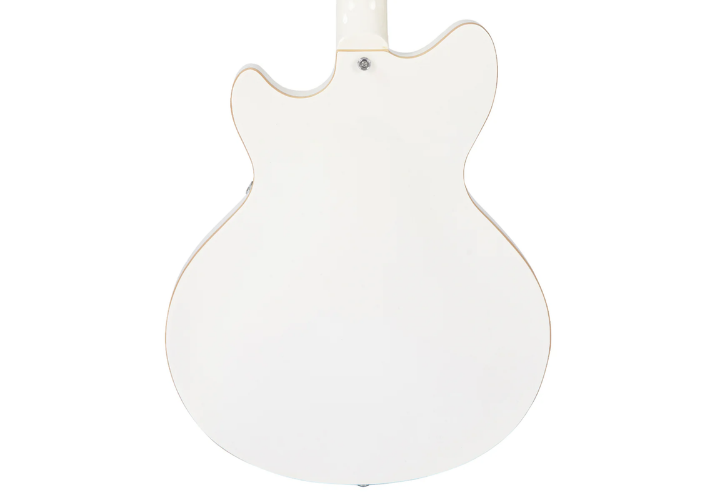 Corpo Semiacústico Maple Arctic White com Vibrato