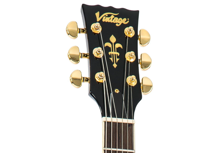 Corpo Mahogany com Top Maple Hard Gloss Black