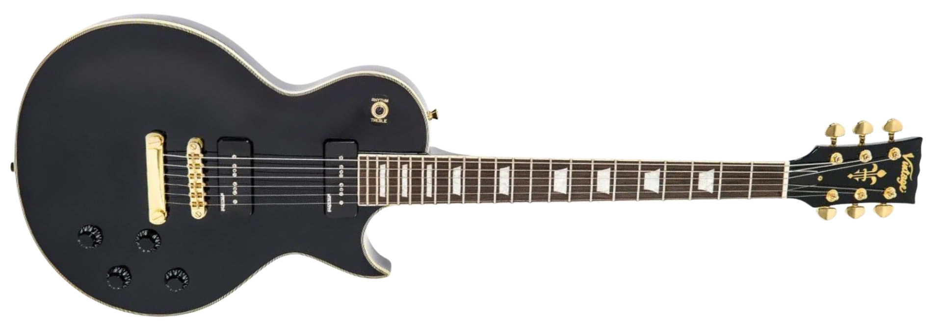 Guitarra Vintage Reissued V100 PBB Hard Gloss Black