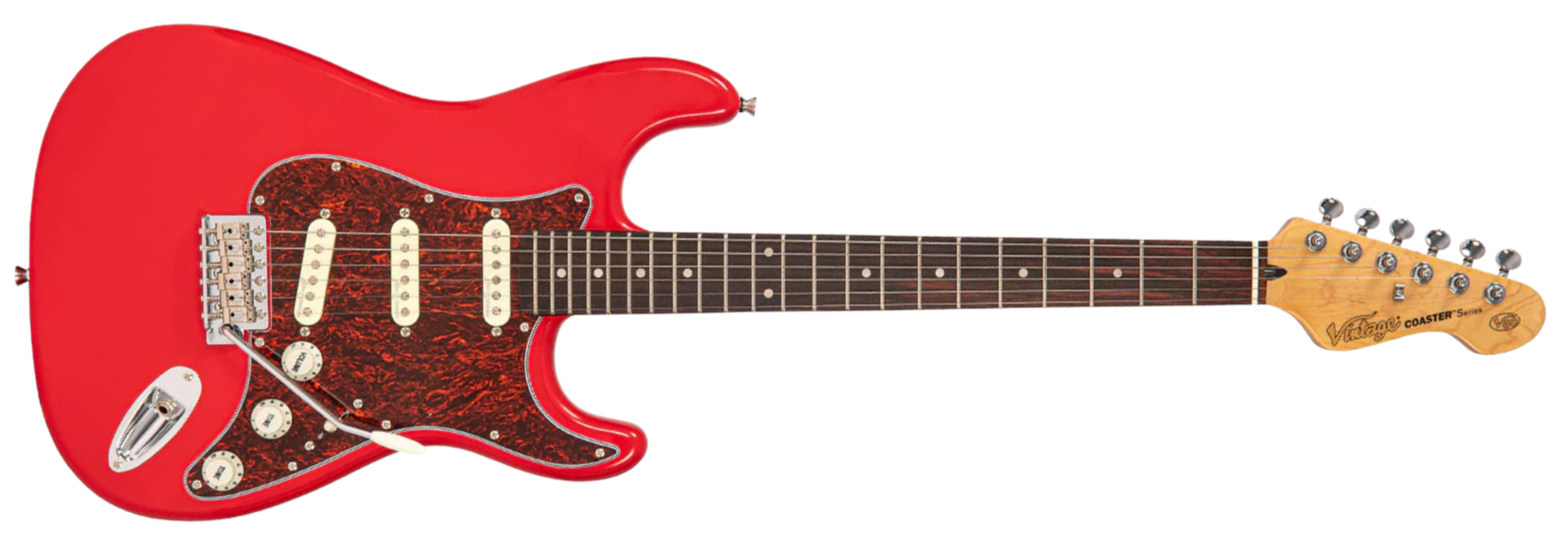 Guitarra Vintage V60 Coaster Series Gloss Red