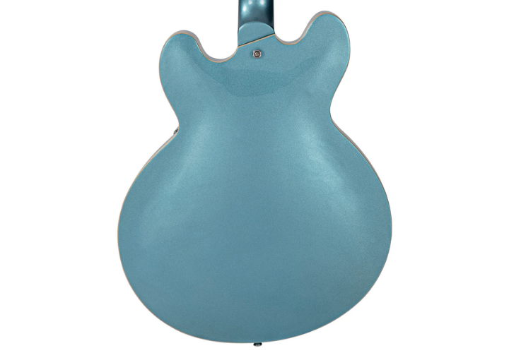 Corpo Semiacústico Maple Gun Hill Blue com Binding