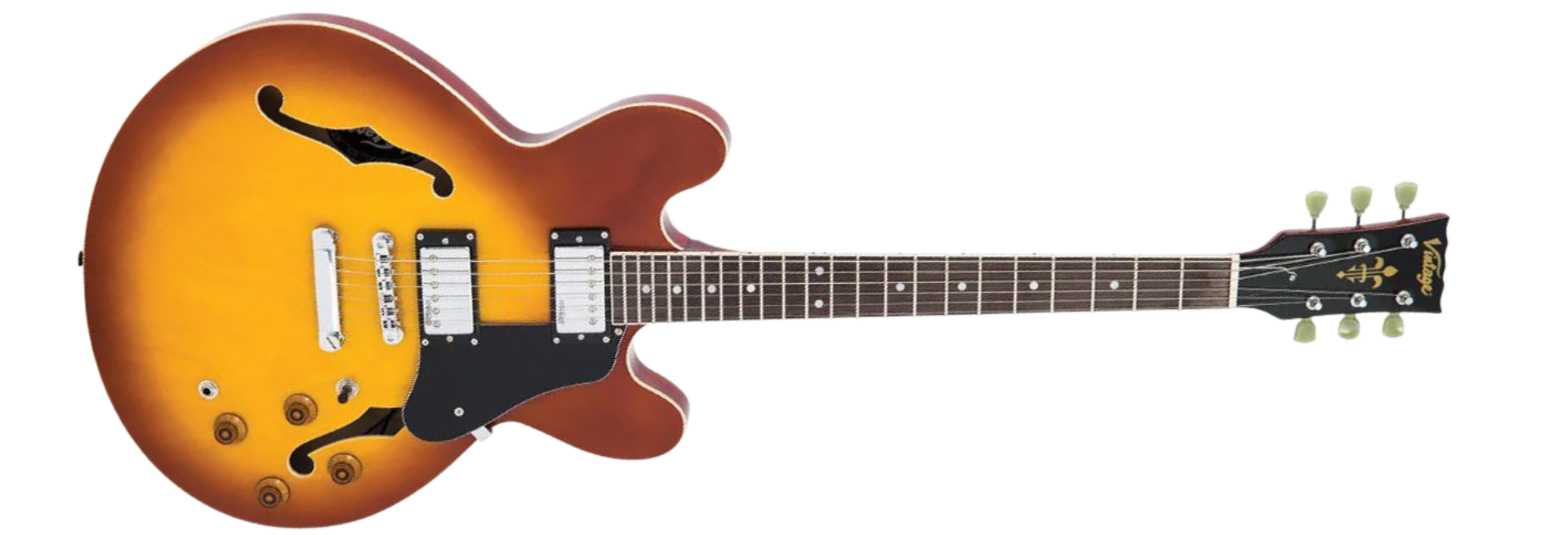 Guitarra Semiacústica Vintage VSA500HB Honeyburst