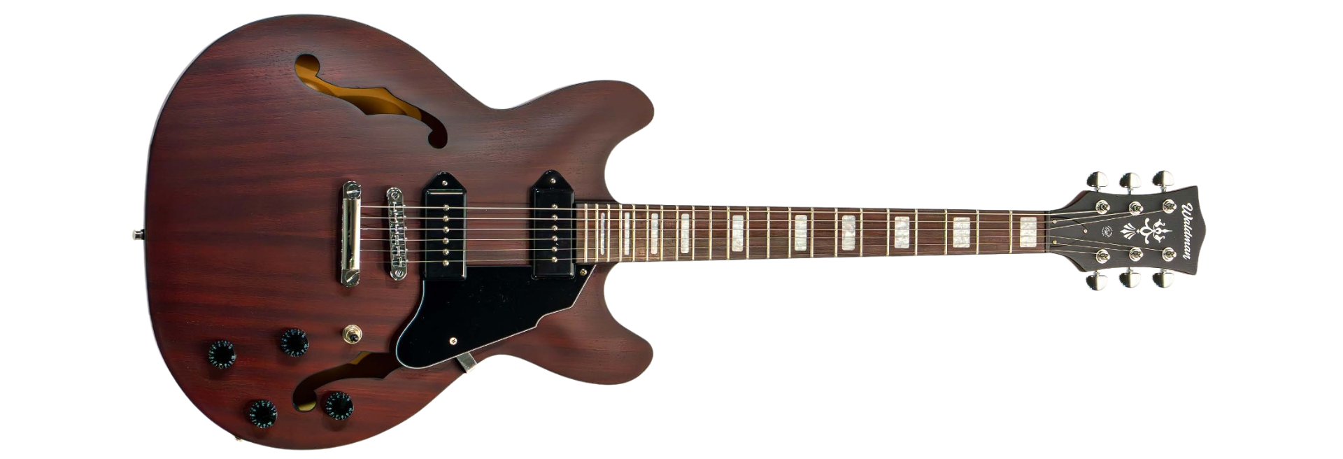 Guitarra Waldman GHO190 RDM Semi P-90