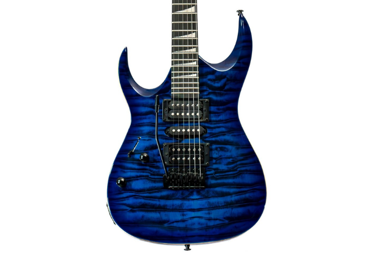 Corpo Basswood Quilted Blue Burst Canhota
