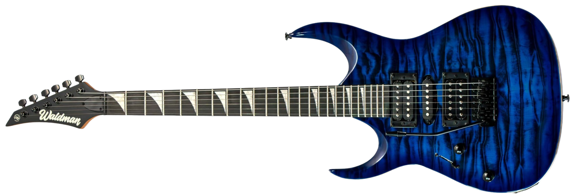 Guitarra Waldman WIG170QXL BLB Canhota Blue Burst