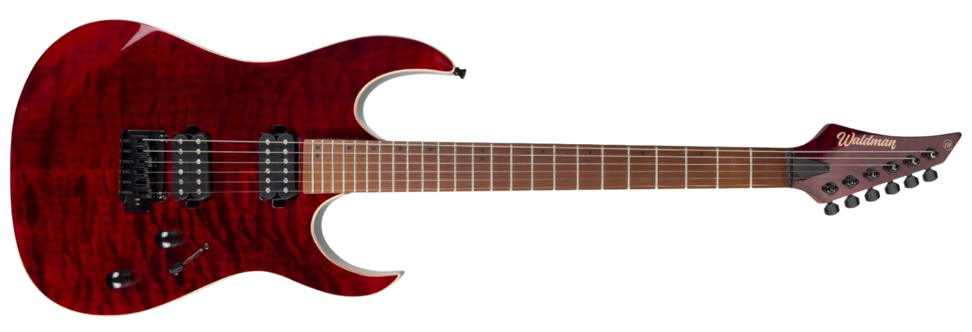 Guitarra Waldman WIGR220 QRD Quilted Red