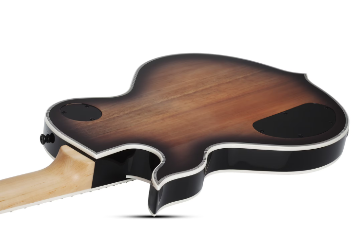 Tampo Flamed Maple Buzzsaw Charcoal Burst