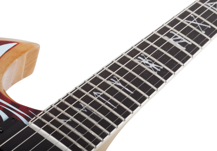 Escala Ebony com Inlays Mother of Pearl Runes