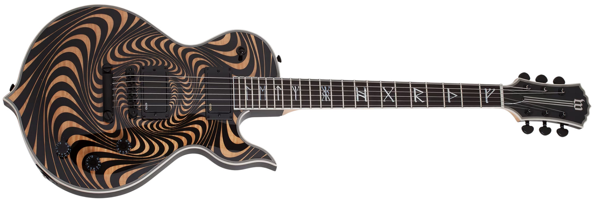 Guitarra Wylde Audio Odin Grail Psychic Bullseye Rawtop