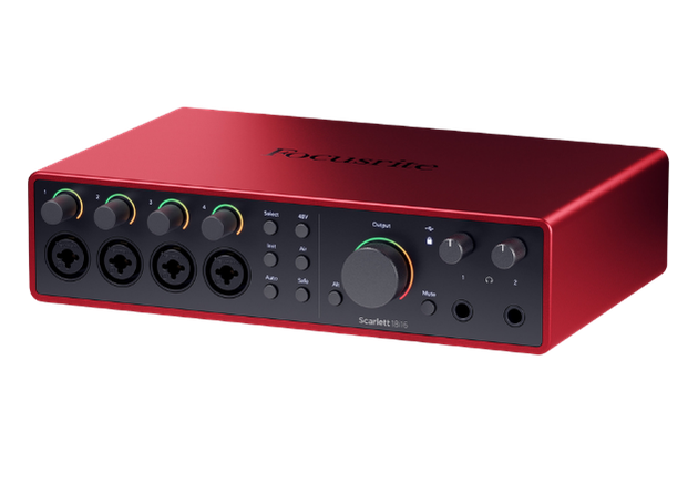Painel Traseiro Scarlett 18i16 com ADAT SPDIF MIDI e Line I/O