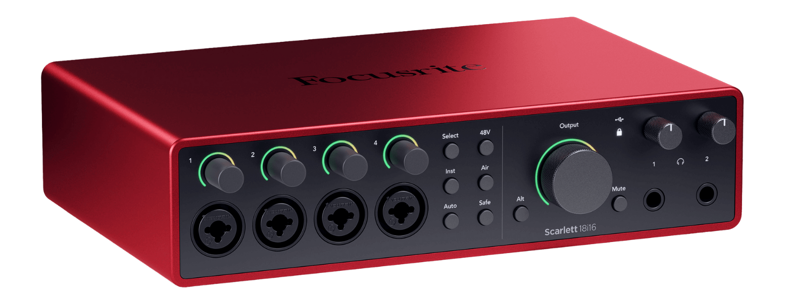 Interface de Áudio Focusrite Scarlett 18i16 4th Gen USB-C