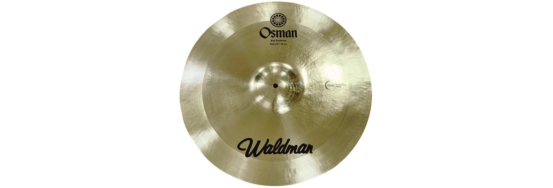 Kit Pratos Bateria Waldman Osman B20 HH 14 Crash 16 Ride 20 com Bag