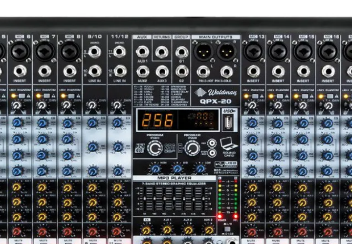 Mesa de Som Waldman QPX-20 20 Canais