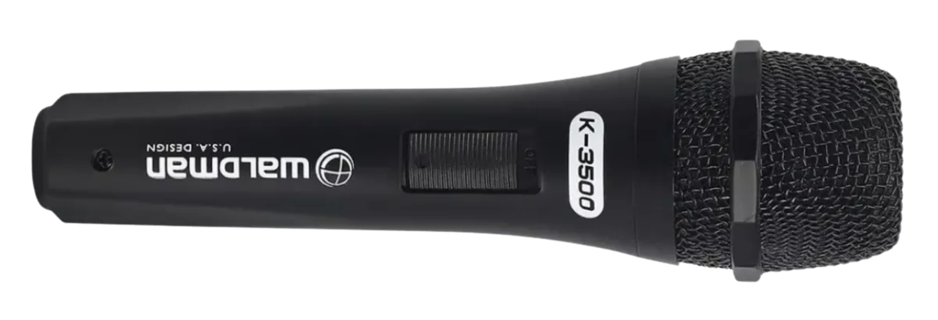 Microfone Dinâmico Waldman K-3500 com Chave On/Off (Sem Cabo)