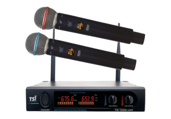 Microfone Sem Fio TSI 1200 UHF