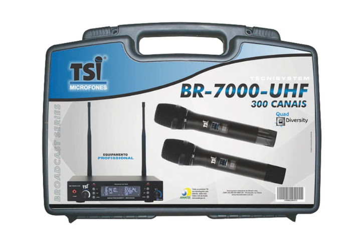 2 Microfones de Mão SC-8 Super Cardióide em Metal