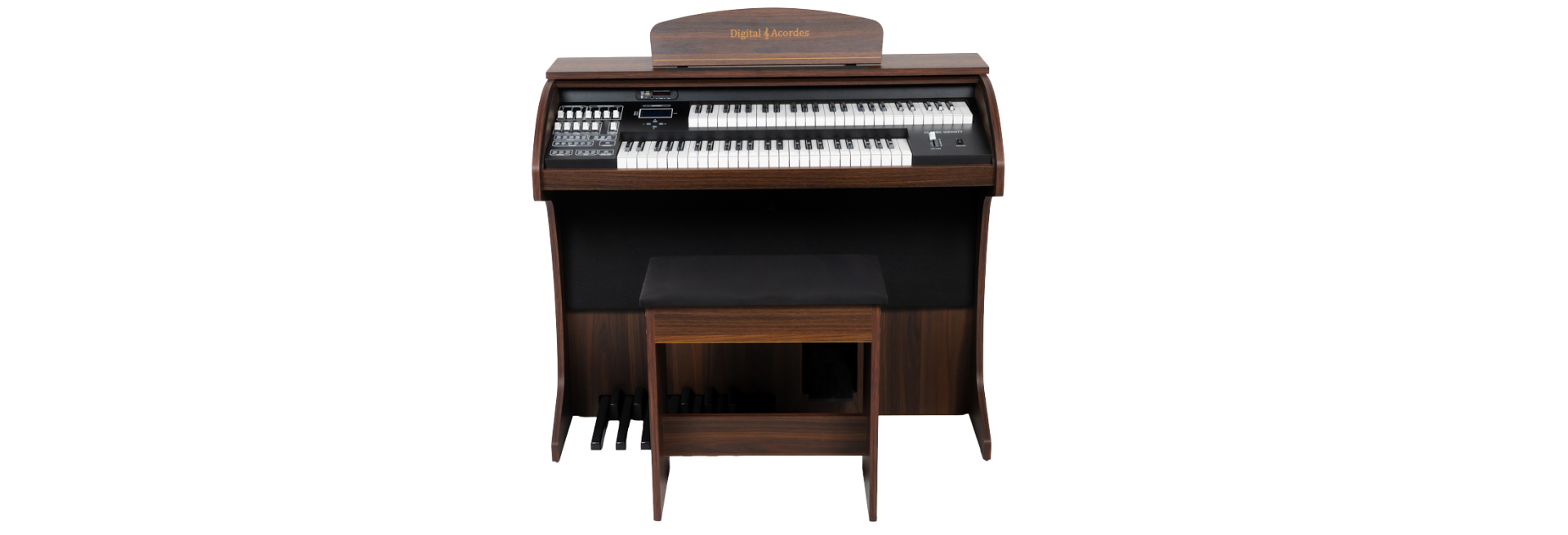 Órgão Digital Acordes Classic Marrom