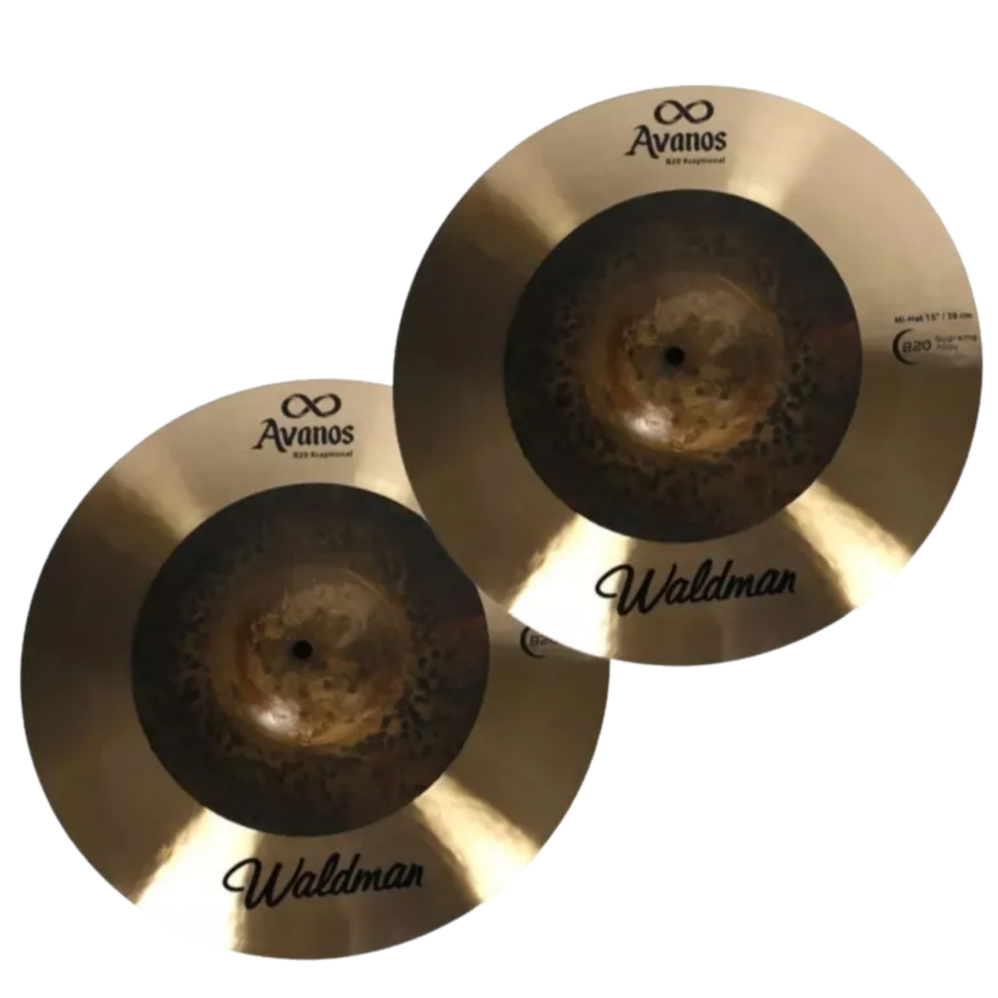 Par de Pratos Waldman AVA Hi-Hat 15