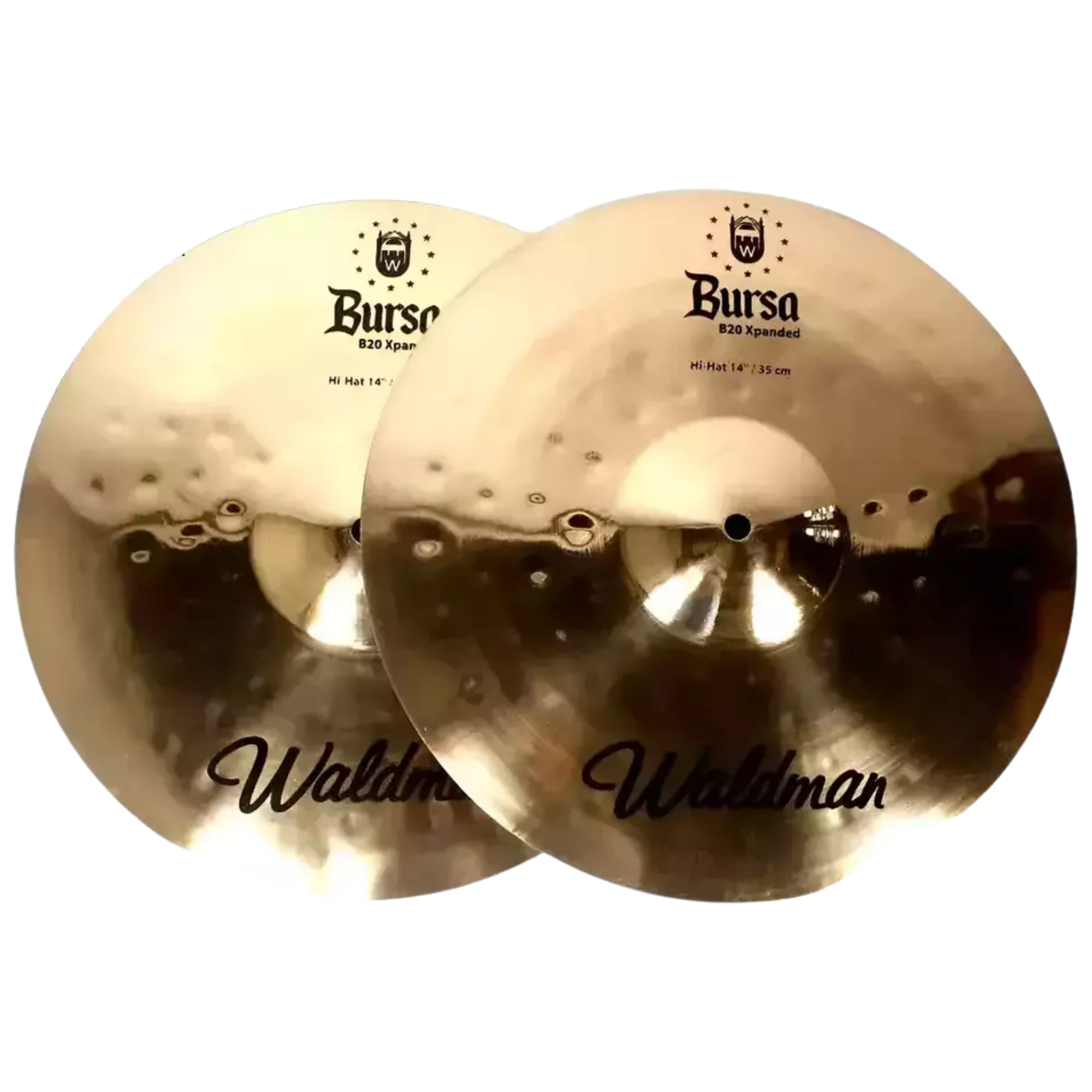 Par de Pratos Waldman Bursa Hi-Hat 14