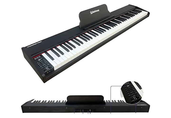 88 Teclas Semi-Pesadas Preto