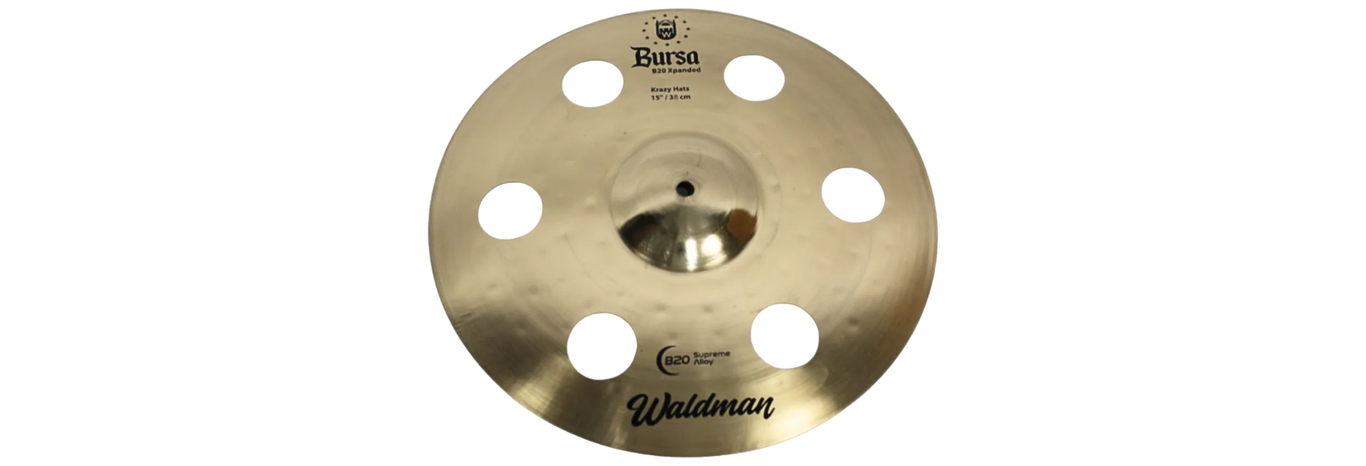 Prato de Bateria Waldman Bursa Crazy Hi-Hat 15 Chimbau
