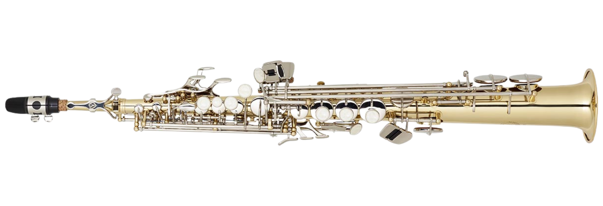 Saxofone Soprano Ônix Chaves Douradas Black Lacado