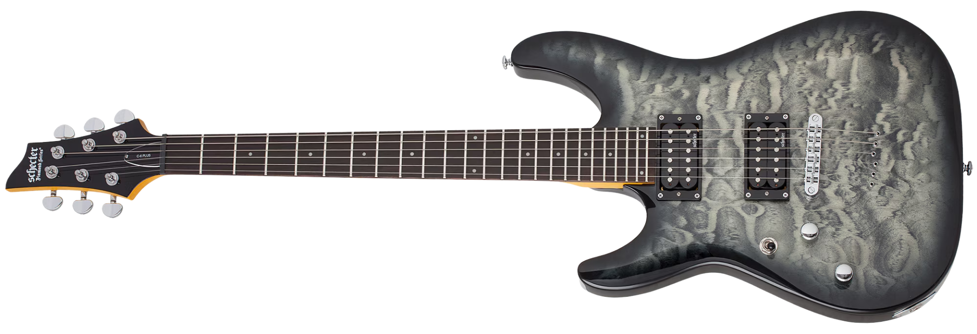 Guitarra Schecter C-6 Plus LH Charcoal Burst