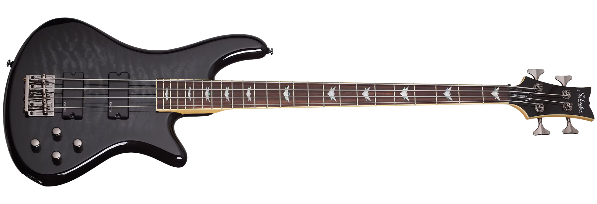 Contrabaixo Schecter Stiletto Extreme-4 See-Thru Black