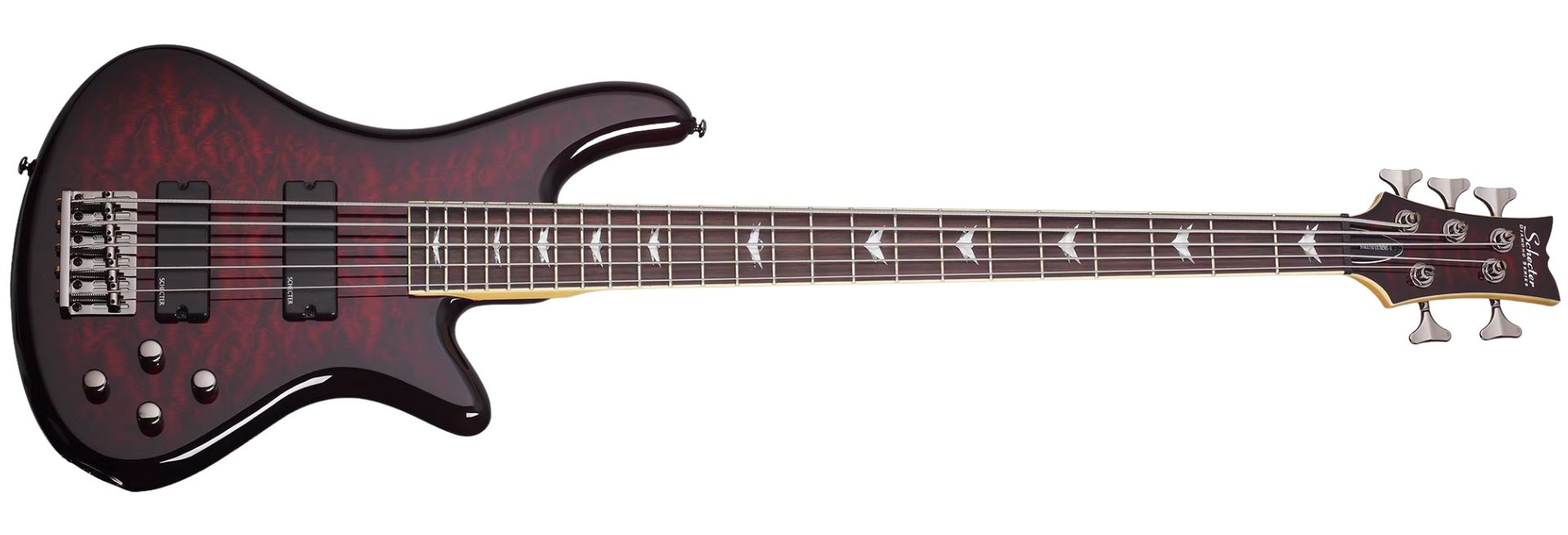 Contrabaixo Schecter Stiletto Extreme-5 Black Cherry