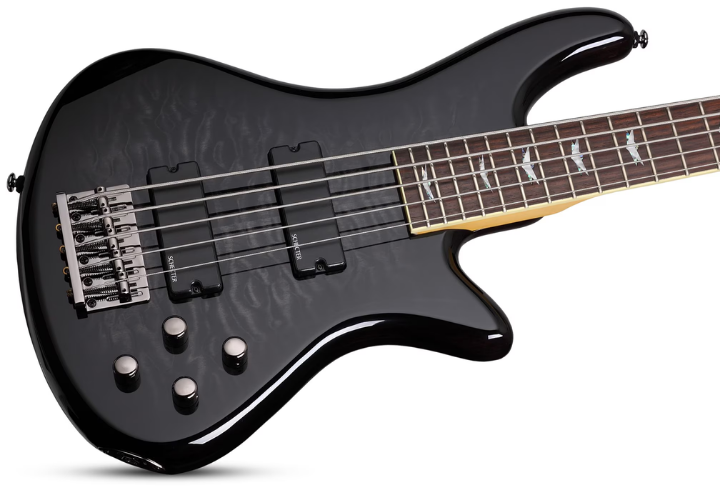 Top Maple Figured See-Thru Black