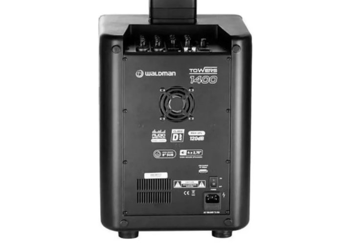 Subwoofer 8 polegadas e Torres Acopladas