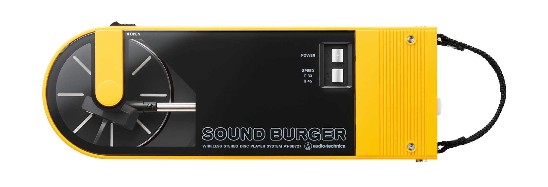 Toca-Discos Portátil Bluetooth Audio-Technica AT-SB727 Amarelo