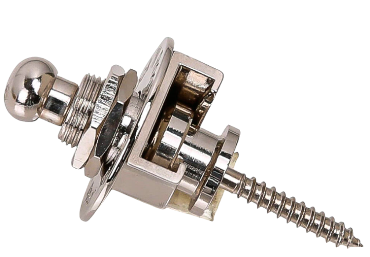 Trava Cromada para Correias de Instrumentos Spirit H5150-40 Par de Straplocks de Alta Qualidade