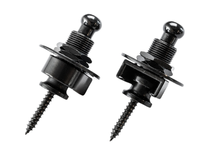 Trava Preta para Correias de Instrumentos Spirit H5150-40 Par de Straplocks Fosco