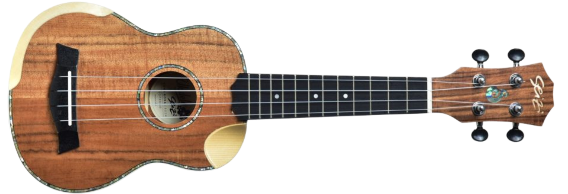 Ukulele Acústico Seizi Bora Bora Crush Soprano Koa com Bag