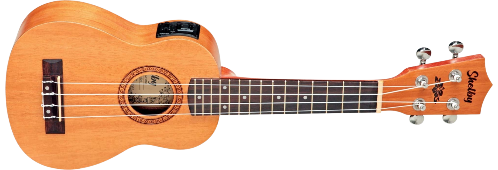 Ukulele Soprano Eletroacústico Shelby SU 21ME Mogno