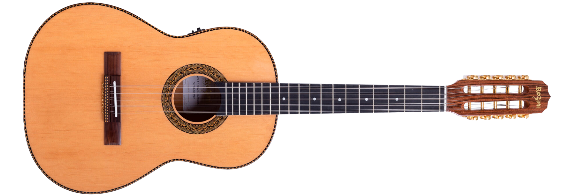 Viola Rozini Presença Brasil Esplendor RV115 FP2 N LP Clássica Ativa com Equalizador Fishman Presys II